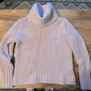 Dusty Pink Turtleneck Sweater